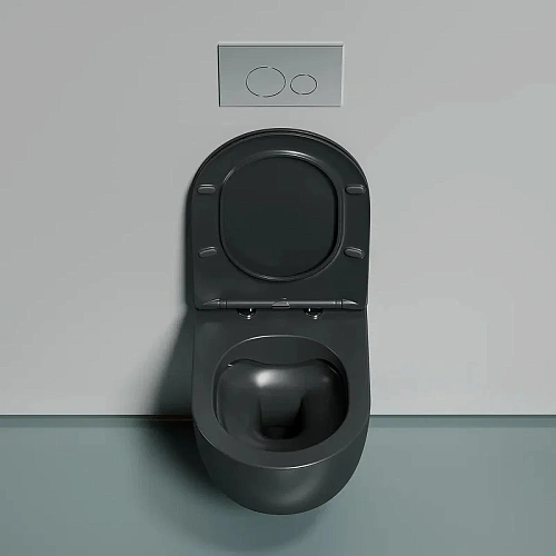 Унитаз подвесной Ceramica Nova MODENA CN6063MDH Темный Антрацит матовый Унитаз подвесной Ceramica Nova MODENA CN6063MDH Темный Антрацит матовый