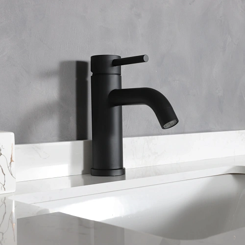 Смеситель для раковины Gid Inga SS096-BM-K SS096BMK черный матовый Смеситель для раковины Gid Inga SS096-BM-K SS096BMK черный матовый