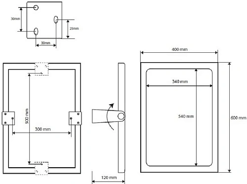 Зеркало Bemeta HELP program 301401031 Зеркало Bemeta HELP program 301401031