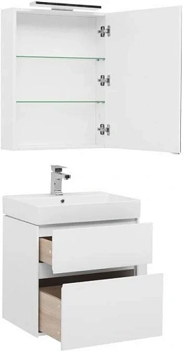 Комплект мебели Aquanet Бруклин 60 белый 00207803 Комплект мебели Aquanet Бруклин 60 белый 00207803