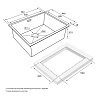 Кухонная мойка Paulmark NEXT 54 UNI, PM215444-GM, вороненая сталь,540х440мм 1,2мм Кухонная мойка Paulmark NEXT 54 UNI, PM215444-GM, вороненая сталь,540х440мм 1,2мм