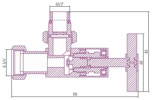 Вентиль Сунержа угловой крест G 1/2 НР х G 3/4 НГ 032-1408-1234 Матовое золото Вентиль Сунержа угловой крест G 1/2 НР х G 3/4 НГ 032-1408-1234 Матовое золото