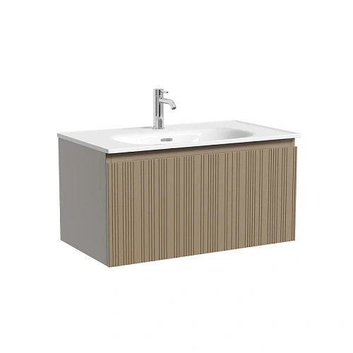 Тумба под раковину SANCOS Code CD80GB 785х453х400 серо-бежевый, подвесная Тумба под раковину SANCOS Code CD80GB 785х453х400 серо-бежевый, подвесная