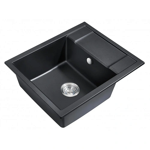 Кухонная мойка Milacio Navarra 60 Cuarzo (MC.77071), черный матовый Кухонная мойка Milacio Navarra 60 Cuarzo (MC.77071), черный матовый