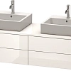 Тумба под раковину Duravit XSquare XS4917B2222 160 см белая глянцевый Тумба под раковину Duravit XSquare XS4917B2222 160 см белая глянцевый