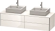 Тумба под раковину Duravit XSquare XS4917B2222 160 см белая глянцевый Тумба под раковину Duravit XSquare XS4917B2222 160 см белая глянцевый
