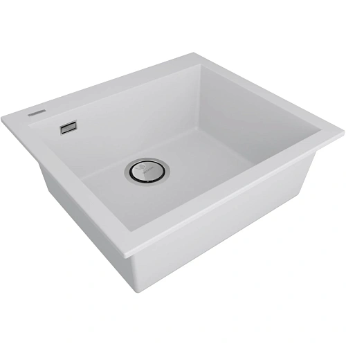 Кухонная мойка Paulmark DECORATION 56 PM935650-WH, WHITE, 560х500 мм Кухонная мойка Paulmark DECORATION 56 PM935650-WH, WHITE, 560х500 мм