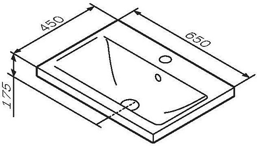 Раковина AM.PM X-Joy 65 M85AWCC0652WG белый глянец Раковина AM.PM X-Joy 65 M85AWCC0652WG белый глянец
