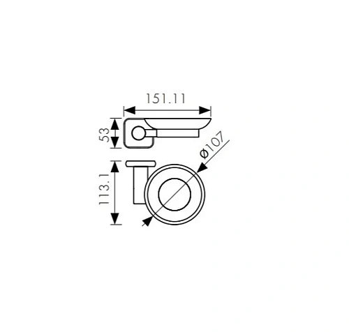 Мыльница Kaiser KH-4703 бронза цинк стекло Мыльница Kaiser KH-4703 бронза цинк стекло