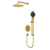 Душевая система WHITECROSS Y YSET09TOPGLB брашированное золото термостатическая, скрытого монтажа