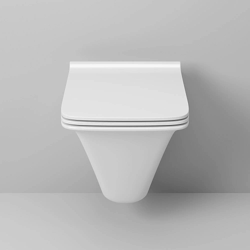 Унитаз подвесной GROSSMAN GR-4413S 510x355x370 безободковый с тонкой крышкой Унитаз подвесной GROSSMAN GR-4413S 510x355x370 безободковый с тонкой крышкой