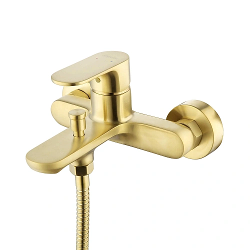 Смеситель для ванны Aquatek АЛЬФА AQ1940BG шлифованное золото Смеситель для ванны Aquatek АЛЬФА AQ1940BG шлифованное золото