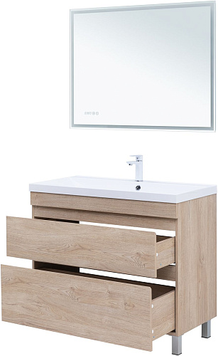 Тумба под раковину Aquanet Нота New 100 00344149 дуб светлый Тумба под раковину Aquanet Нота New 100 00344149 дуб светлый