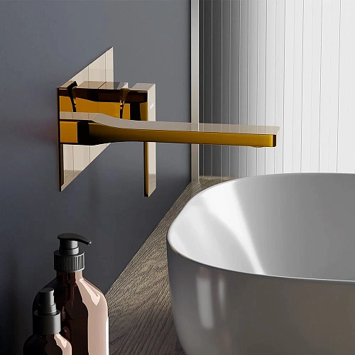 Смеситель для раковины Damixa Gala 530260600 встраиваемый, золото Смеситель для раковины Damixa Gala 530260600 встраиваемый, золото