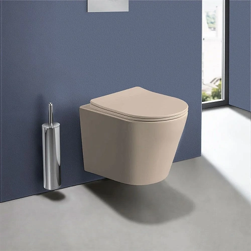 Унитаз подвесной Vincea Piatti VT1-11SMC, цвет капучино матовый, ультратонкое soft-close сиденье Унитаз подвесной Vincea Piatti VT1-11SMC, цвет капучино матовый, ультратонкое soft-close сиденье