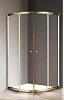 Душевой уголок CEZARES GIUBILEO-R-2-90-SCORREVOLE-C-G 90x90см стекло прозрачное, профиль золото