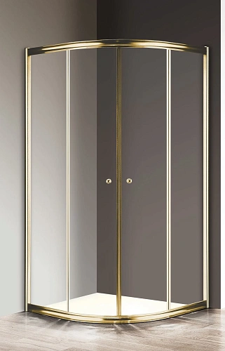 Душевой уголок CEZARES GIUBILEO-R-2-90-SCORREVOLE-C-G 90x90см стекло прозрачное, профиль золото Душевой уголок CEZARES GIUBILEO-R-2-90-SCORREVOLE-C-G 90x90см стекло прозрачное, профиль золото