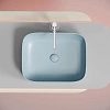 Раковина Ceramica Nova ELEMENT CN6052ML голубой матовый накладная Раковина Ceramica Nova ELEMENT CN6052ML голубой матовый накладная