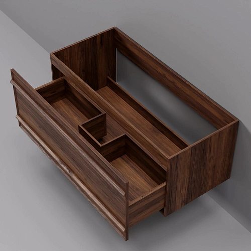 Тумба под раковину ArtDecco Bridget 100 ABR10W22S000 подвесная, черный орех Тумба под раковину ArtDecco Bridget 100 ABR10W22S000 подвесная, черный орех