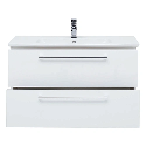 Тумба под раковину DREJA GIO, 100 см, подвесная, 2 ящика, белый глянец 77.0105W Тумба под раковину DREJA GIO, 100 см, подвесная, 2 ящика, белый глянец 77.0105W
