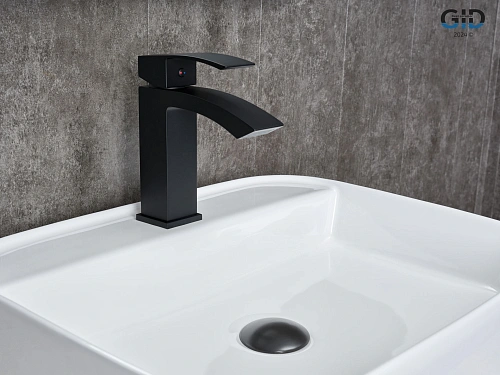 Смеситель для раковины Gid Victoria L120-BM-K L120BMK черный матовый Смеситель для раковины Gid Victoria L120-BM-K L120BMK черный матовый