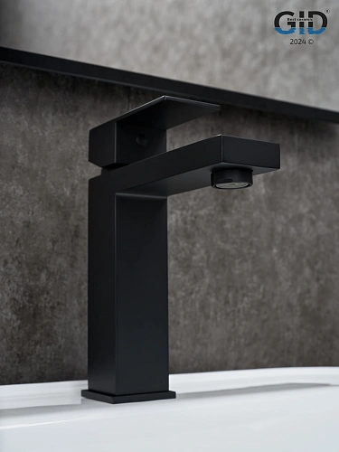 Смеситель для раковины Gid Anchel SS979-BM-K SS979BMK черный матовый Смеситель для раковины Gid Anchel SS979-BM-K SS979BMK черный матовый