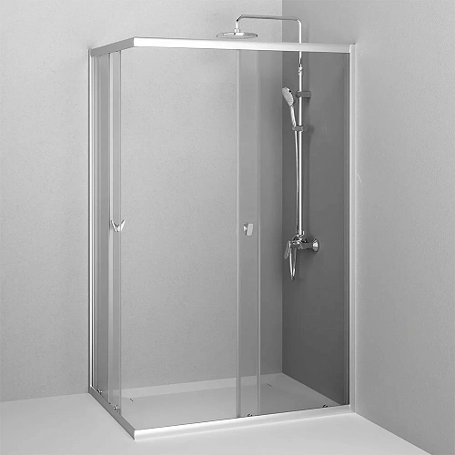 Душевой уголок AM.PM Sunny W87G-403-12090-MT 120x90 серебро, стекло прозрачное Душевой уголок AM.PM Sunny W87G-403-12090-MT 120x90 серебро, стекло прозрачное