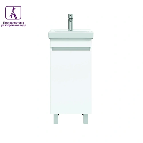 Тумба под раковину Onika Милтон Квадро 40 см 104010 напольная, белая, разборная (дляВизит 40) Тумба под раковину Onika Милтон Квадро 40 см 104010 напольная, белая, разборная (дляВизит 40)