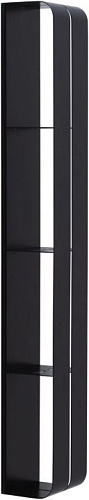 Полка Aquanet Магнум 15x100 черная матовая, вертикальная 00302226 Полка Aquanet Магнум 15x100 черная матовая, вертикальная 00302226