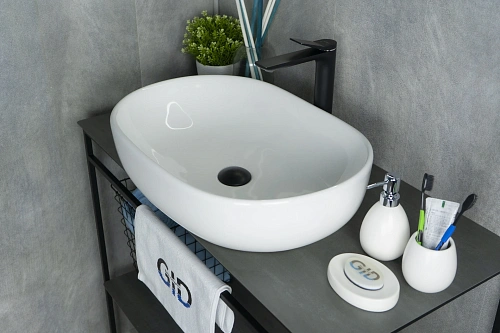 Раковина Gid N9026a 51112 накладная белая 60x40x15 Раковина Gid N9026a 51112 накладная белая 60x40x15