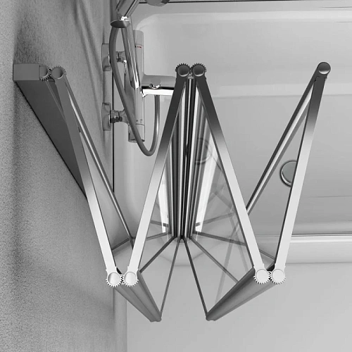 Шторка на ванну AM.PM Like W80BS-100-140CT 100х140 поворотно-складная, хром, стекло прозрачное Шторка на ванну AM.PM Like W80BS-100-140CT 100х140 поворотно-складная, хром, стекло прозрачное