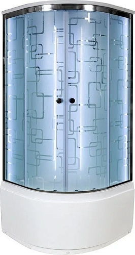 Душевая кабина Dto EM4590 LED (EM4590LED+GM) 90x90 см с гидромассажем Душевая кабина Dto EM4590 LED (EM4590LED+GM) 90x90 см с гидромассажем