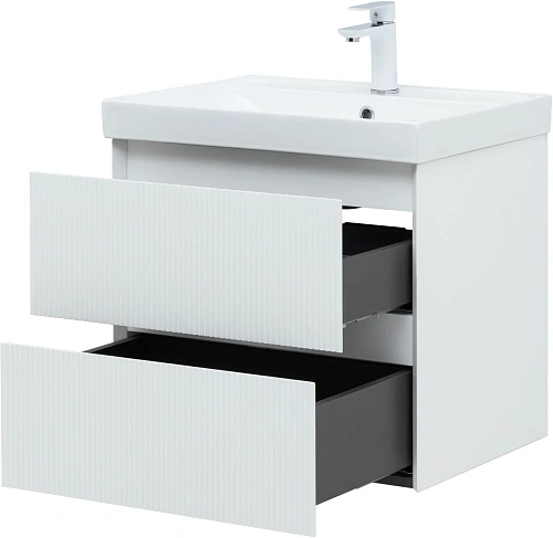 Тумба под раковину Aquanet Альтера 60 белый матовый 00337154 подвесная Тумба под раковину Aquanet Альтера 60 белый матовый 00337154 подвесная