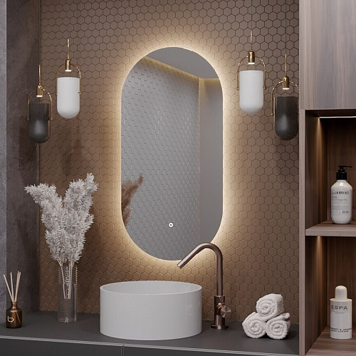 Зеркало Teso azaro Oval NEO c LED-подсветкой 600x1000 E3661 Зеркало Teso azaro Oval NEO c LED-подсветкой 600x1000 E3661