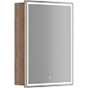 Зеркальный шкаф Sancos Mirror MI60EG 590x150х740 мм, с LED подсветкой, дуб галифакс натуральный Зеркальный шкаф Sancos Mirror MI60EG 590x150х740 мм, с LED подсветкой, дуб галифакс натуральный