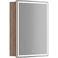Зеркальный шкаф Sancos Mirror MI60EG 590x150х740 мм, с LED подсветкой, дуб галифакс натуральный Зеркальный шкаф Sancos Mirror MI60EG 590x150х740 мм, с LED подсветкой, дуб галифакс натуральный