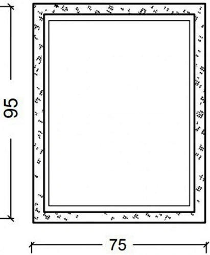 Зеркало Armadi Art WIND 532 75х95 серебро Зеркало Armadi Art WIND 532 75х95 серебро