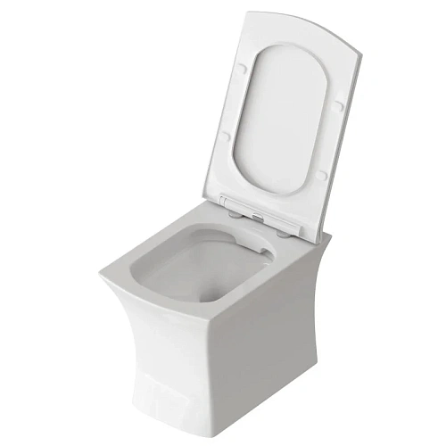 Унитаз подвесной GROSSMAN GR-4461S 510x350x360 белый безободковый с тонкой крышкой Унитаз подвесной GROSSMAN GR-4461S 510x350x360 белый безободковый с тонкой крышкой