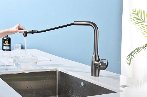 Смеситель для кухни Paulmark URBAN брашированная сталь Ur213104-BS Смеситель для кухни Paulmark URBAN брашированная сталь Ur213104-BS