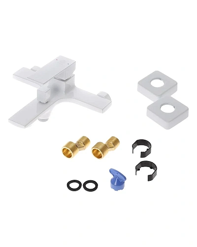 Смеситель для ванны Orange Lutz M04-100w белый Смеситель для ванны Orange Lutz M04-100w белый