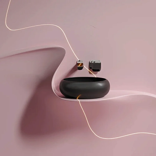 Раковина Ceramica Nova ELEMENT CN6050MB черный матовый накладная Раковина Ceramica Nova ELEMENT CN6050MB черный матовый накладная