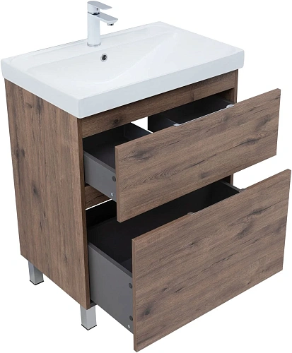 Тумба под раковину Aquanet Алвита New 70 00344128 напольная, дуб веллингтон табак Тумба под раковину Aquanet Алвита New 70 00344128 напольная, дуб веллингтон табак