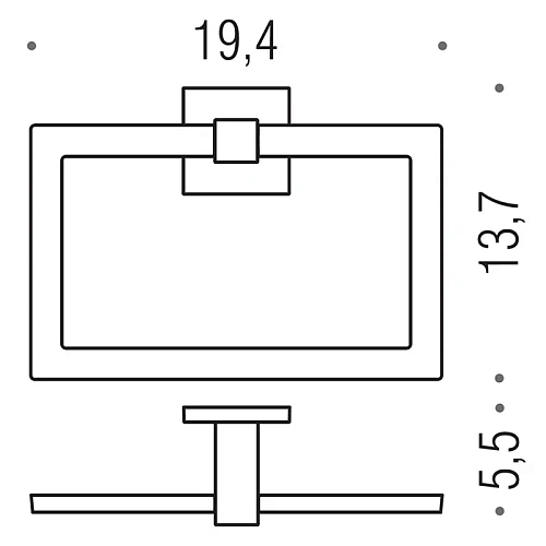 Полотенцедержатель Colombo Basic Q B3731.CR кольцевой 19,4x13,7см, хром Полотенцедержатель Colombo Basic Q B3731.CR кольцевой 19,4x13,7см, хром