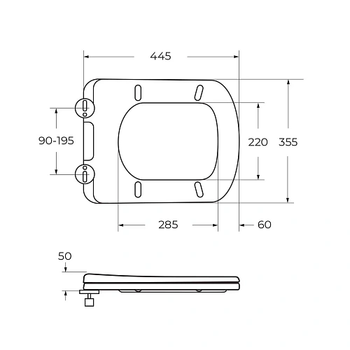Унитаз приставной BelBagno PRADO BB10150CB/BB10150SC безободковый с сиденьем Унитаз приставной BelBagno PRADO BB10150CB/BB10150SC безободковый с сиденьем