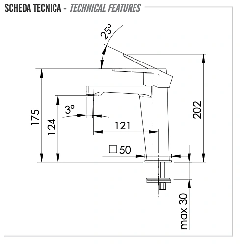 Смеситель для раковины Remer Dream D12 Смеситель для раковины Remer Dream D12