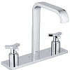 Смеситель для раковины GROHE Allure с донным клапаном на 3 отверстия, хром (20143000) Смеситель для раковины GROHE Allure с донным клапаном на 3 отверстия, хром (20143000)