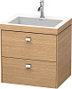 Картинка анонса товара «тумба с раковиной duravit brioso br4605o1052 60 см европейский дуб»