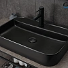 Раковина Gid Bm9660 53376 накладная черная матовая 60x40x11 Раковина Gid Bm9660 53376 накладная черная матовая 60x40x11