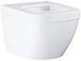 Унитаз подвесной GROHE Euro Ceramic гигиеническим покрытием, альпин-белый (3920600H) Унитаз подвесной GROHE Euro Ceramic гигиеническим покрытием, альпин-белый (3920600H)