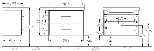 Тумба под раковину Opadiris Арабеско 80, белый (под раковину Otto Bagno Vivace 80) 00-00005553 Тумба под раковину Opadiris Арабеско 80, белый (под раковину Otto Bagno Vivace 80) 00-00005553